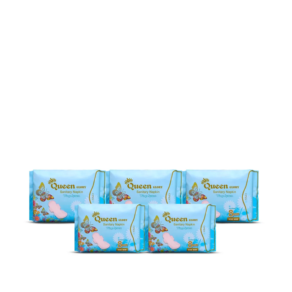 Queen Glory Ultra Thin Sanitary Napkin – 5 Pack Combo