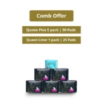 Queen Plus 5 Pack and Panty Liner 155 MM 1 Pack