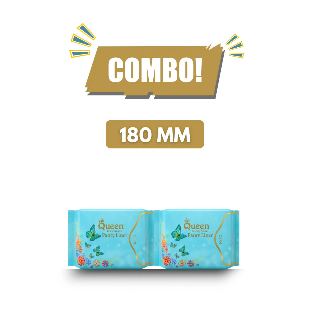 Queen 180 MM Panty Liner – 2 Pack Combo